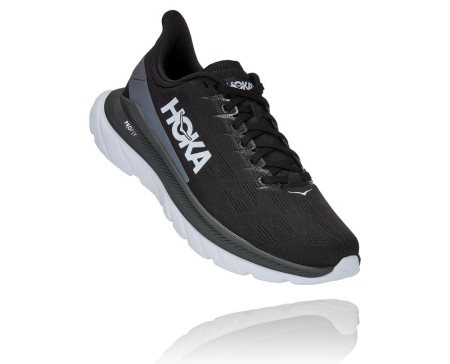 Hoka Mach 4 Moški Tekaški Čevlji Črna / Temno Siva SI-321560S